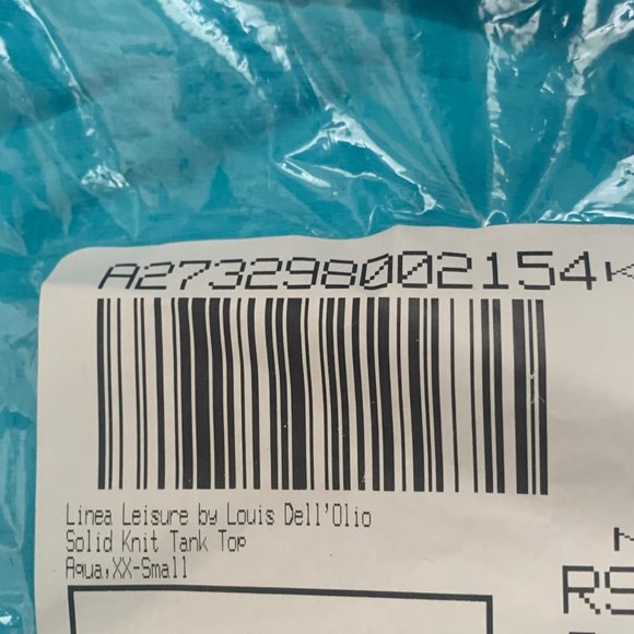 NWT LINEA LEISURE LOUIS DELL'OLIO AQUA TANK XXS - Picture 10 of 10